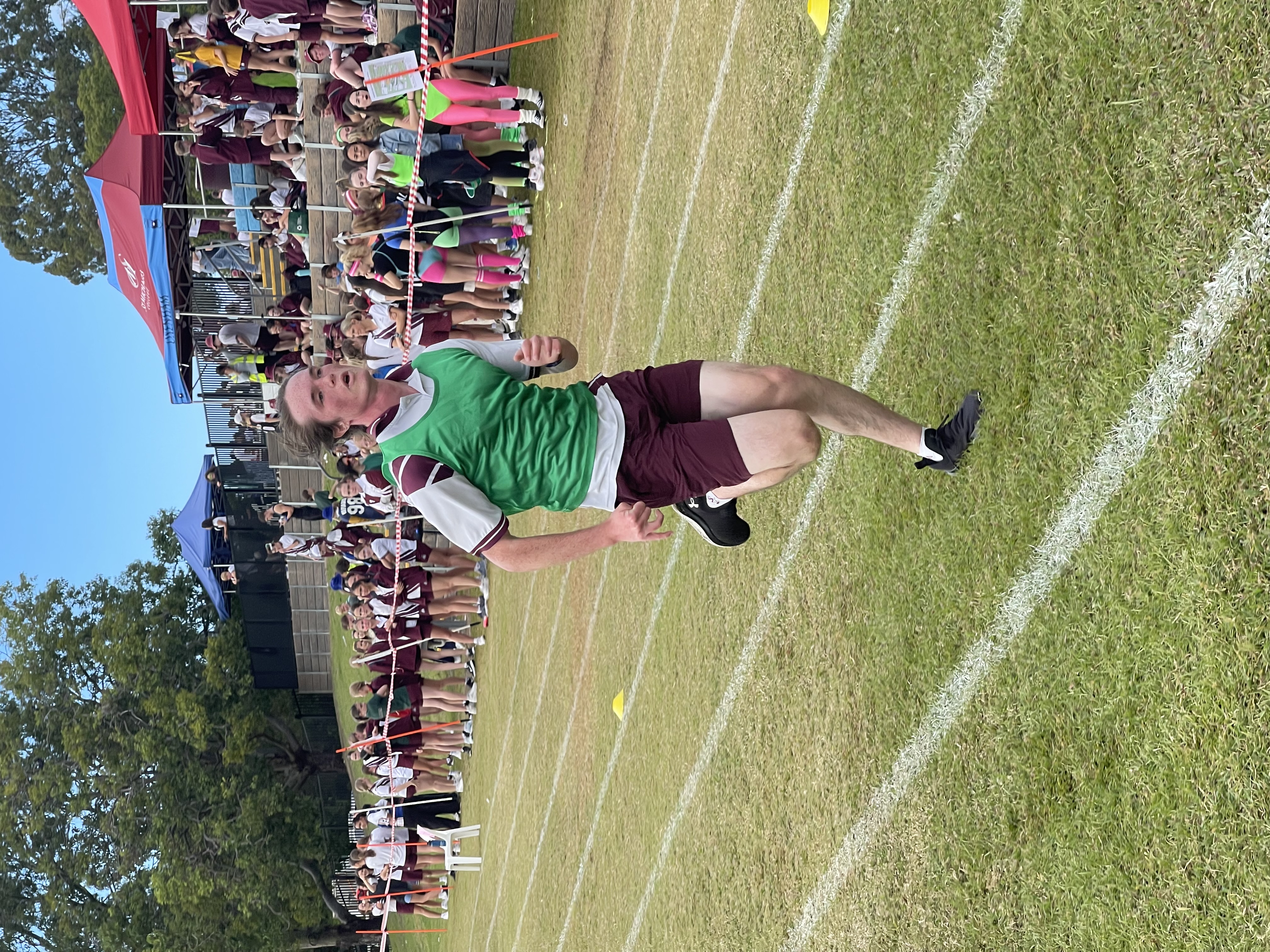 Student running at cross-country